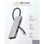 NOVOO USB C Hub 5 in 1 Aluminum with HDMI 4K Adapter