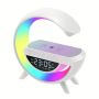 Bluetooth speaker with clock LED lamp and wireless charger - HM-2307