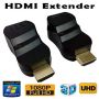 HDMI Extender Tobo 4kx2k by Cat-6/6E Cable 30M (Black)