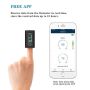 Wellue Oxysmart Bluetooth Fingertip Blood Oxygen Saturation Monitor with Alarm