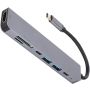 7In1 USB C Hub Adapter to 4K HDMI Hub +USB+PD Multifunction Adapter