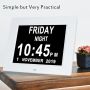 Gsituk 8 Inch 12 Alarm Digital Clock with Digital Frame Function, Digital