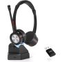 MAIRDI Wireless Headset with Microphone for PC, 5.2 Bluetooth Headset with Mic Noise Canceling
