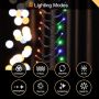 Ansio Fairy Lights Outdoor Indoor 6 m 480 LED Cluster Fairy Lights Christmas Tree Lights Power for Christmas