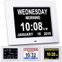 Gsituk 8 Inch 12 Alarm Digital Clock with Digital Frame Function, Digital