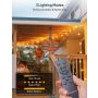 Brightown 58FT Solar String Lights Outdoor with Remote Cable Ties and Hooks Without remote