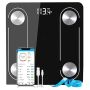 Tempered Glass 180Kg Bathroom Body Weight Scale Digital Electronic Weighing Bluetooth Scale