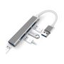 Aluminium Shell Portable 4 Ports USB 3.0 Adapter