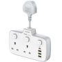 LDNIO SC2413 2 Universal Electrical Outlet with PD & QC 3.0 Fast charger Extension Socket