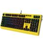 A4tech Bloody B810RC Optical Mechanical RGB Punk Gaming Keyboard - Yellow