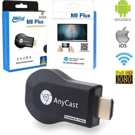 AnyCast M9 Plus 2Core 1080P Hdmi WiFi Display TV Dongle Cpu