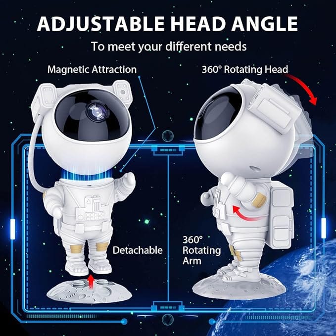 Astronaut Galaxy Star Projector Speaker