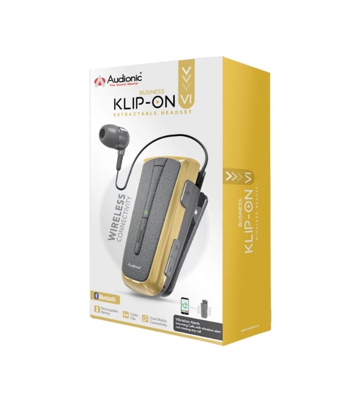 Audionic KLIP ON 6 (Black+Gold)