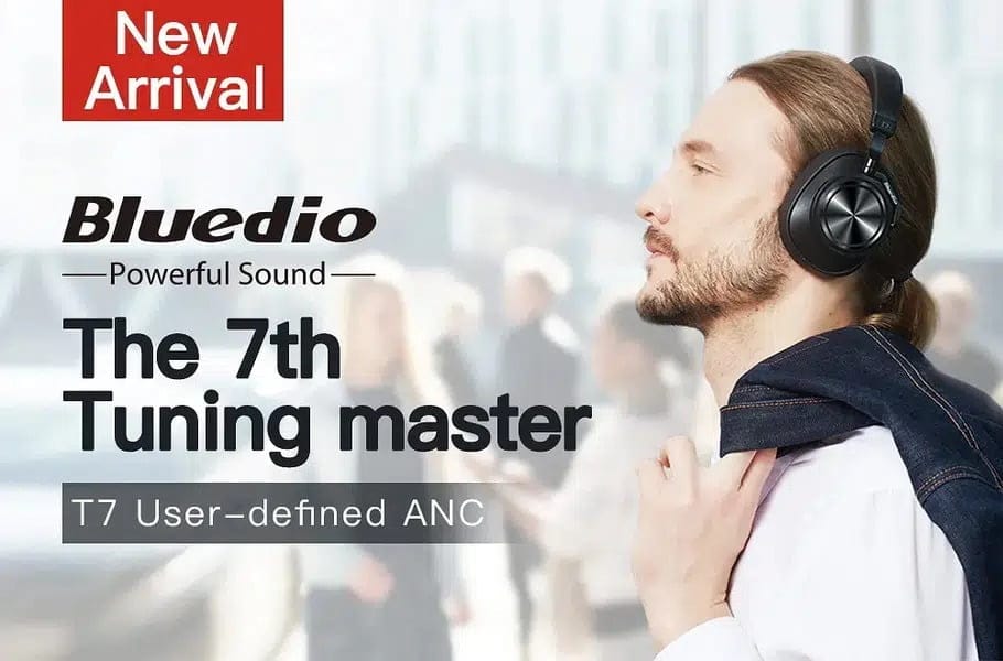 BLUEDIO T7+ HEADPHONE BLUETOOTH USER-DEFINED ACTIVE NOISE CANCELLING