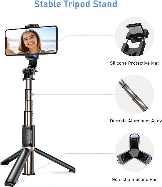 Blukar Selfie Stick, 4 in 1