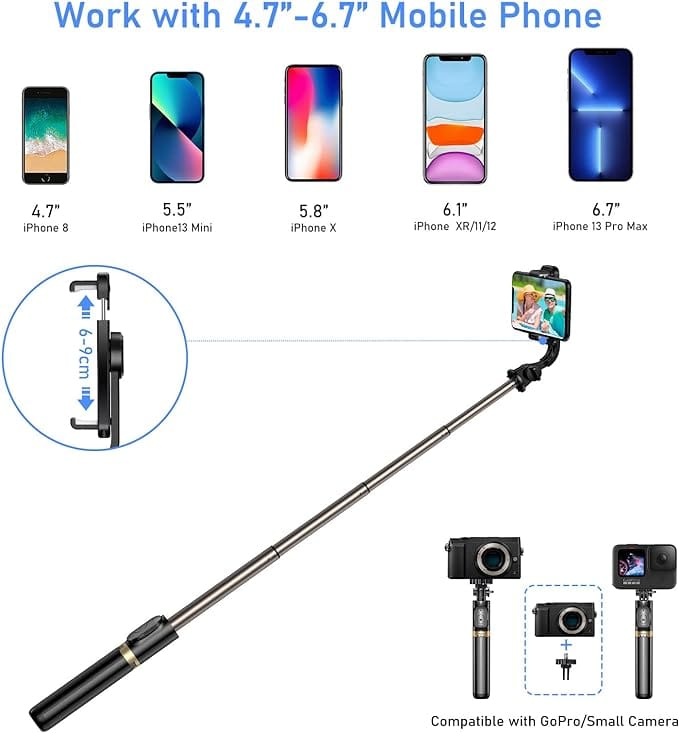 Blukar Selfie Stick, 4 in 1