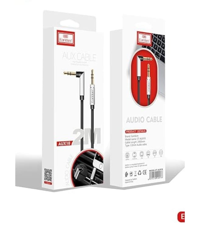 Earldom et-aux18 stereo aux cable - Black (1) Earldom et-aux18 stereo aux cable - Black