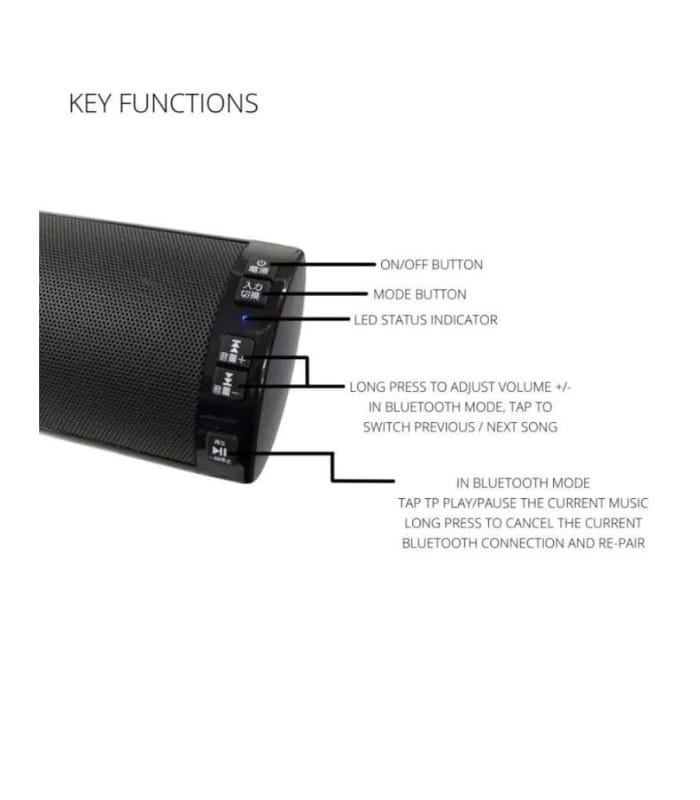 FUZE TSS200BT Soundbar Theater Sound System Bluetooth