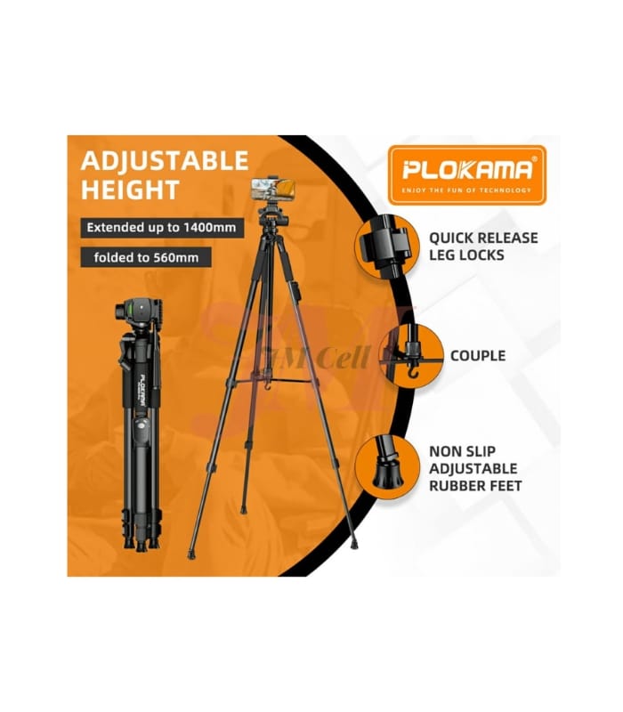 _GIMBAL L08 Stabilizer Bluetooth Selfie Stick Tripod (1) Plokama Professional Tripod PK-9950 Pro