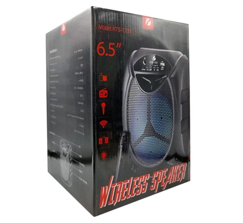 KTS speaker KTS-1333 wireless speaker With Wired Microphone