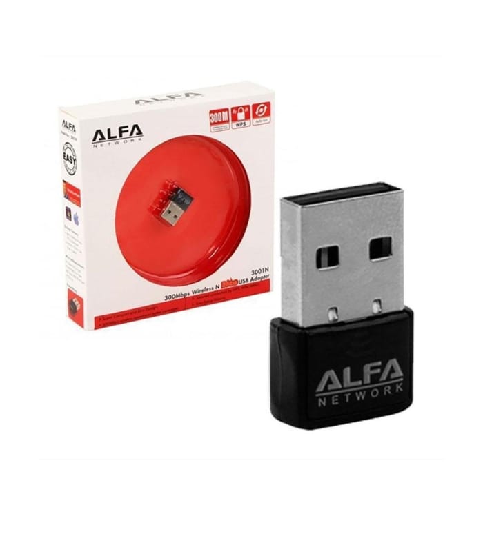 MINI ALFA 300MBPS WIRELESS USB ADAPTER 802.11 N WLAN