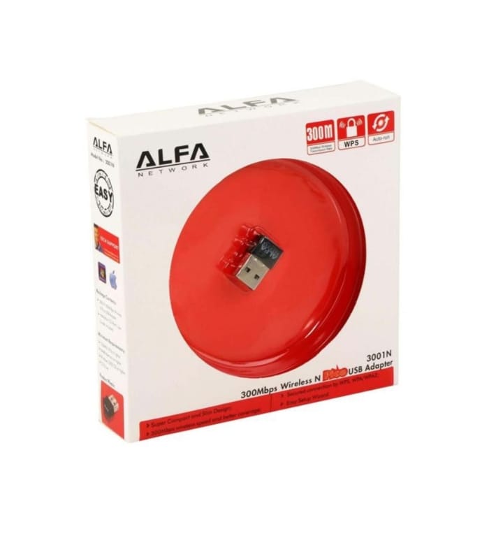 MINI ALFA 300MBPS WIRELESS USB ADAPTER 802.11 N WLAN