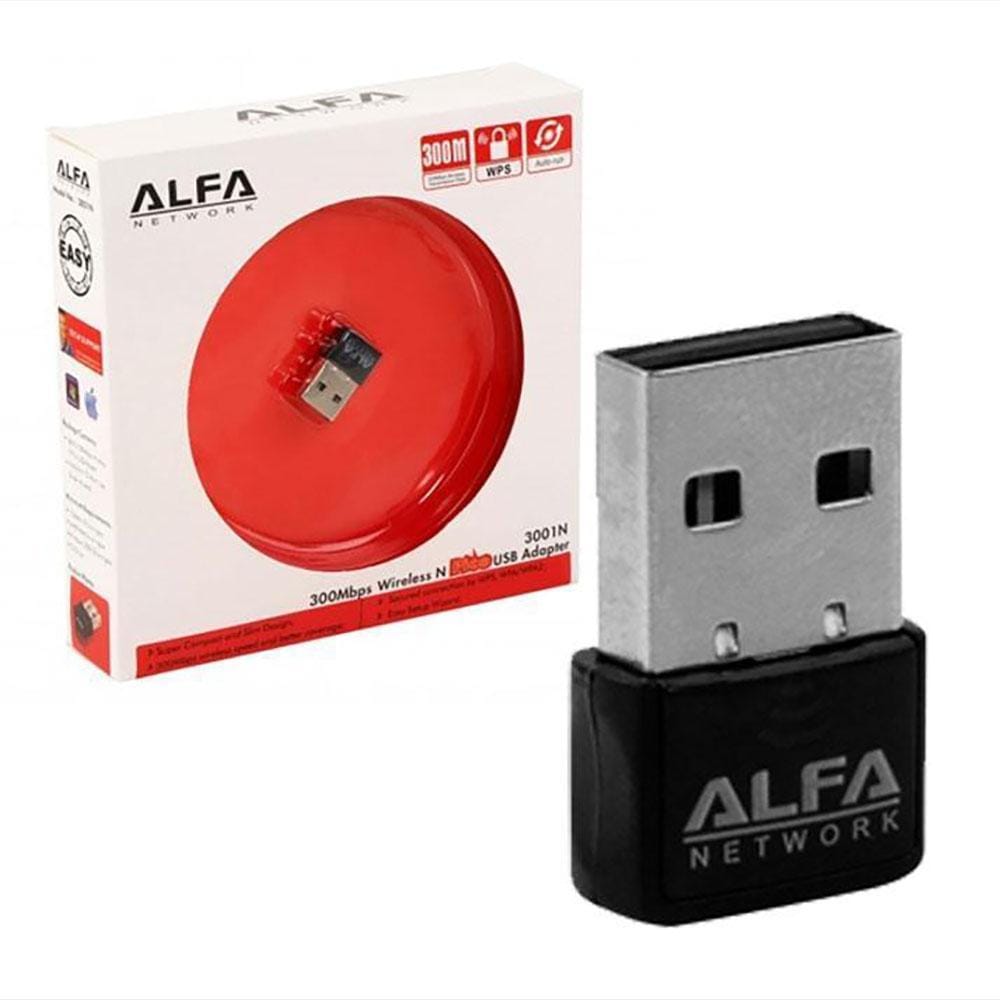 MINI ALFA 300MBPS WIRELESS USB ADAPTER 802.11 N WLAN