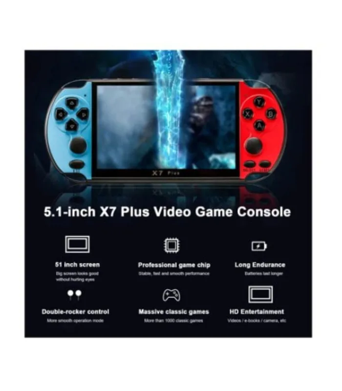 MP5 X7 PLUS Handheld Video Game Console 5.1inch