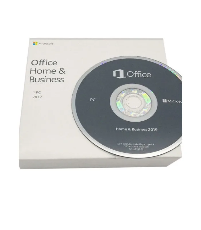 _Microsoft Office 2019 Home and Business - Box, Card and DVD (2) Microsoft Office 2019 Home and Business -- Box, Card and dvd