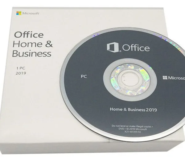 Microsoft Office 2019 Home and Business | Box, Card and DVD