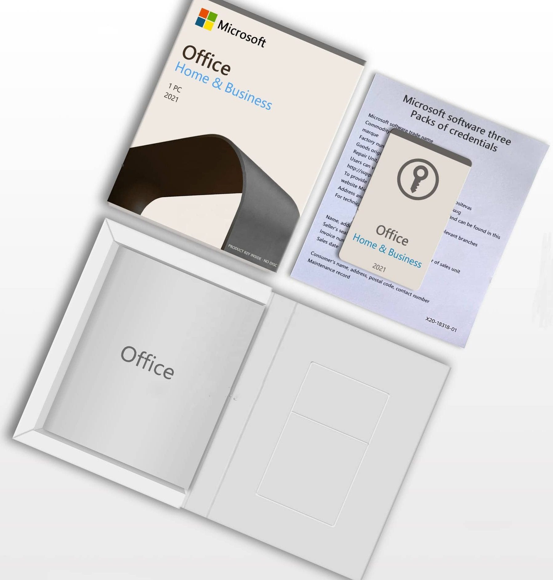 Microsoft Office 2021 Home and Business| Box and Card