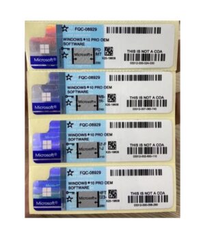 Microsoft Windows 10 Professional Key Coa Win 10 PRO Key License Sticker Label