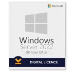 Microsoft Windows Server 2022 50 user CALs Lifetime License Key