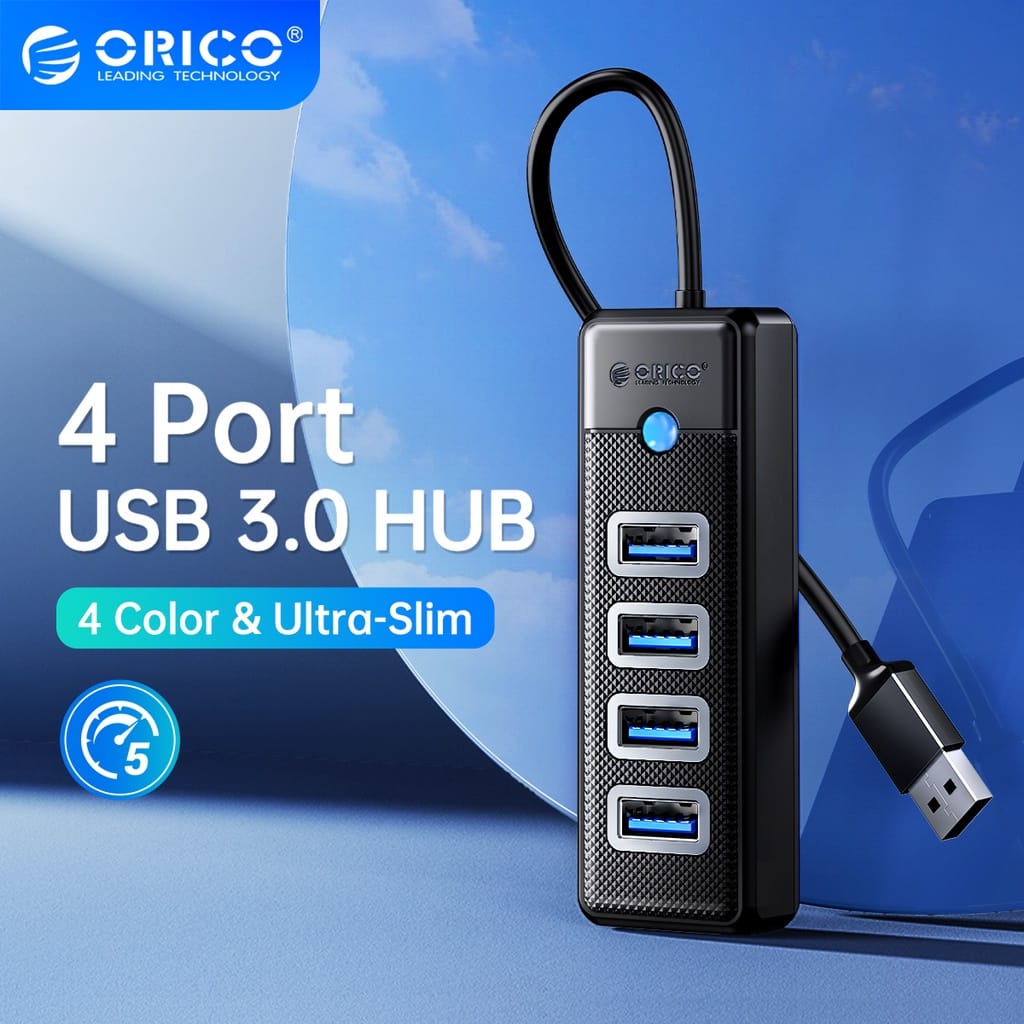 ORICO PW4U-U3 4-Ports High-Speed Mini Splitter USB 3.0 5Gbps HUB