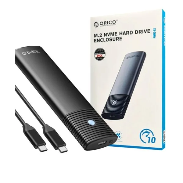 ORICO PWM2-G2 SSD M2 NVME HARD DRIVE ENCLOURE