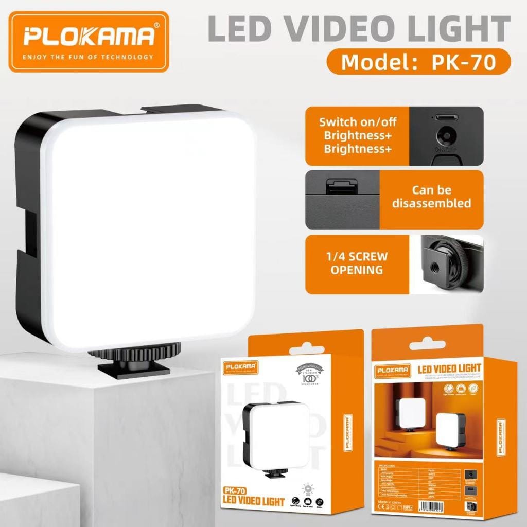 PLOKAMA LED VIDEO LIGHT PK70
