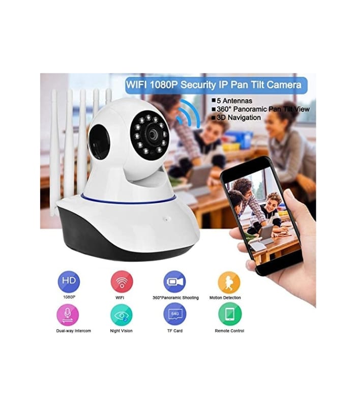 Pix-Link 5 Antenna IPC App New Color Night Vision Camera 2MP 1080p