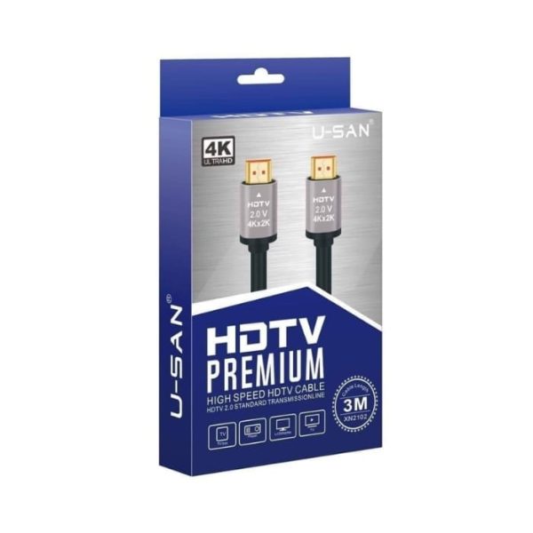 U-San HD 2.1V Premium High Speed 3m HDMI Cable 8k