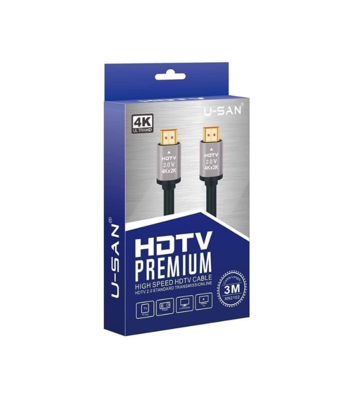 U-San HD 2.1V Premium High Speed 3m HDMI Cable 8k