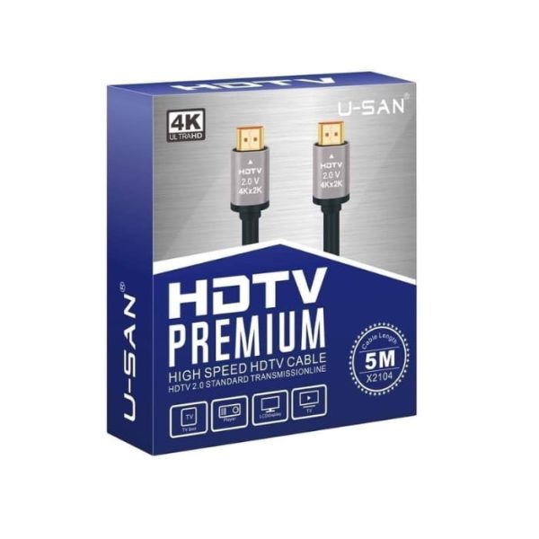 U-San HD 2.1V Premium High Speed 5m HDMI Cable