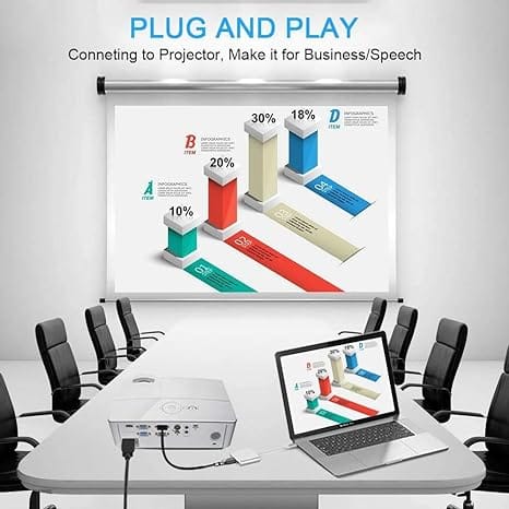 USB C to HDMI Multiport Adapter,3-in-1 Type-C Hub