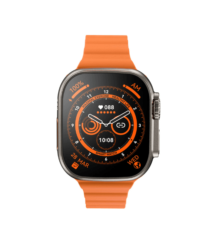 X8 Ultra Smartwatch 49MM With Bluetooth Calling ORANGE-Black
