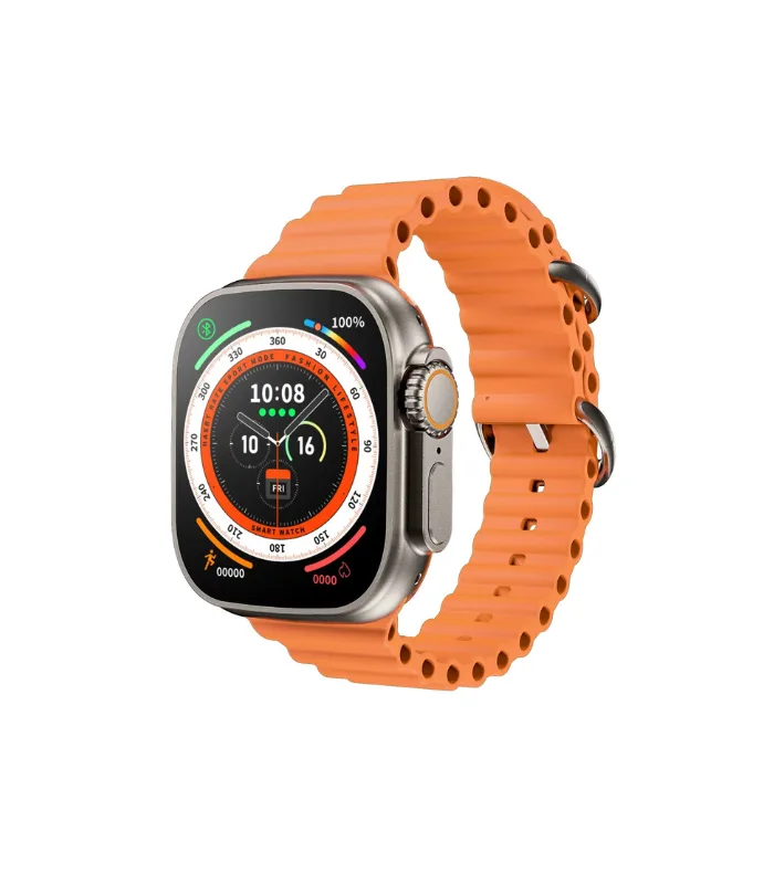 X8 Ultra Smartwatch 49MM With Bluetooth Calling ORANGE-Black