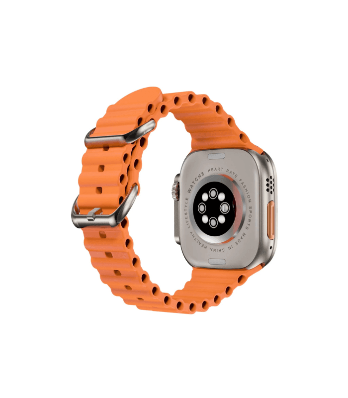 X8 Ultra Smartwatch 49MM With Bluetooth Calling ORANGE-Black