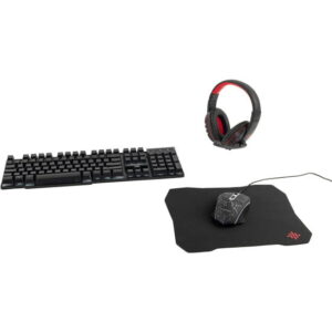 Intempo Quest Gaming Keyboard Mouse Headphone Mat 4 in 1 Complete Gaming Set-475