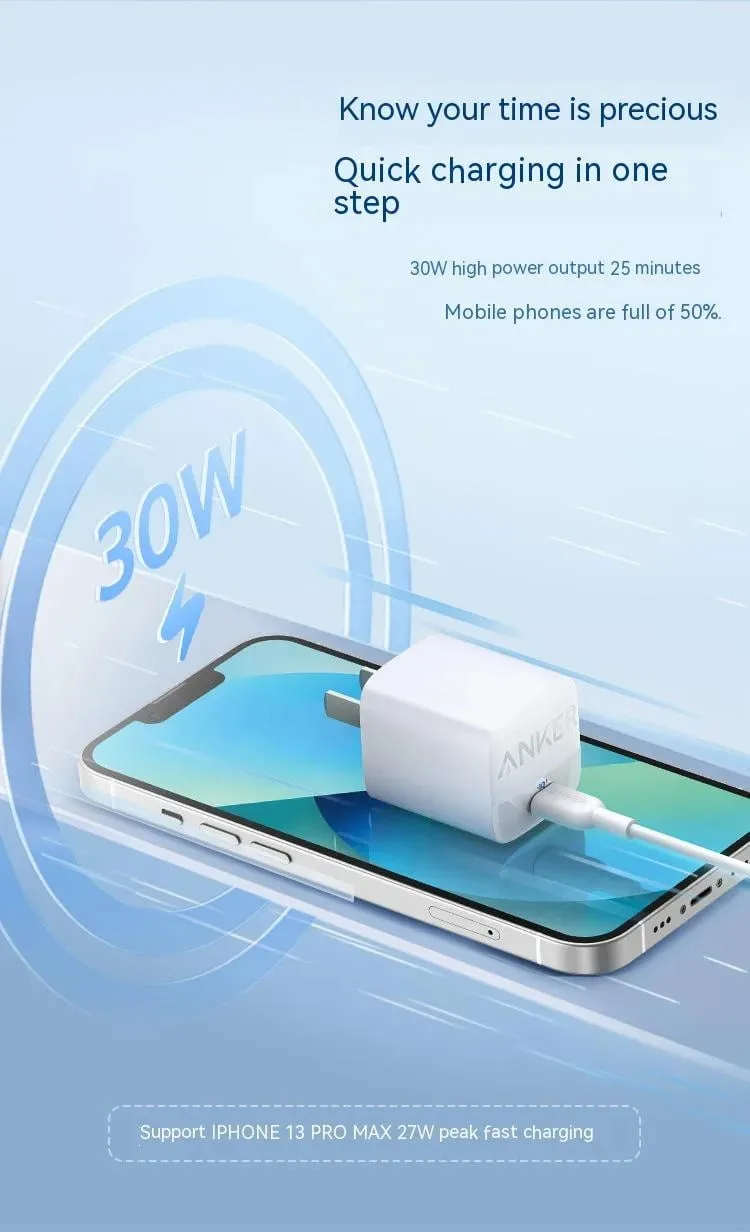 Anker 313 GaN 30W Foldable Charger PIQ 3.0