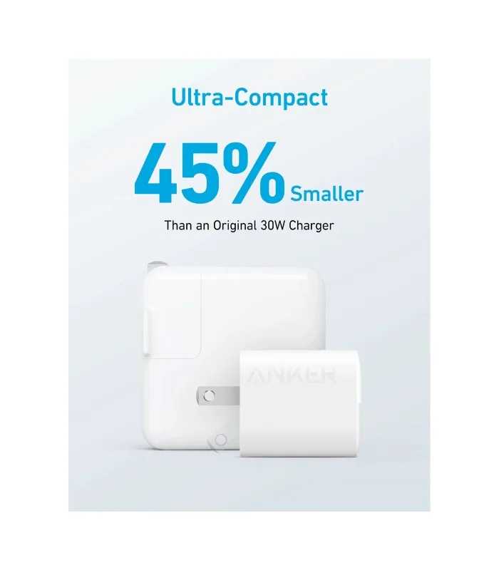 Anker 323 Charger (33W) – With both a USB-C port and a USB-A port