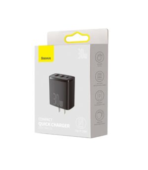Baseus Compact Quick Charger 2U+C 30W