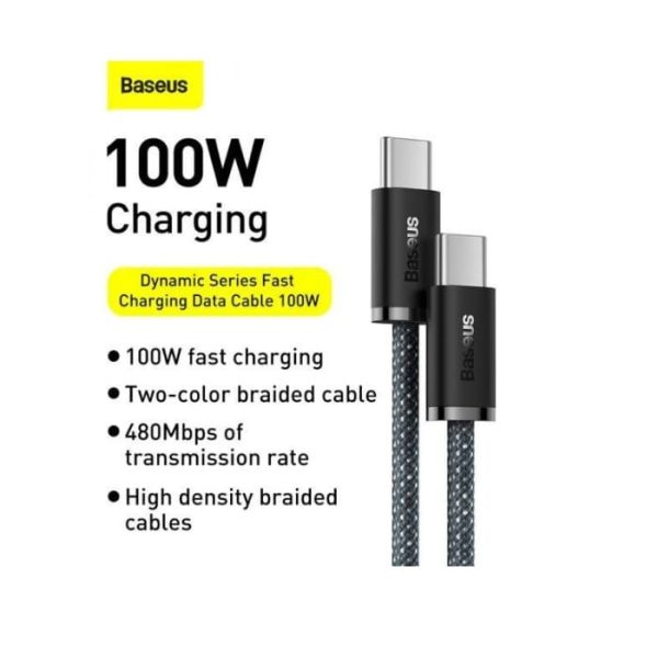 Baseus Dynamic Series Fast Charging Data Cable Type-C to Type-C 100W