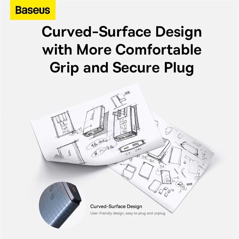 Baseus GaN5 Pro Ultra-Slim 65W Type-C+USB Fast Charger